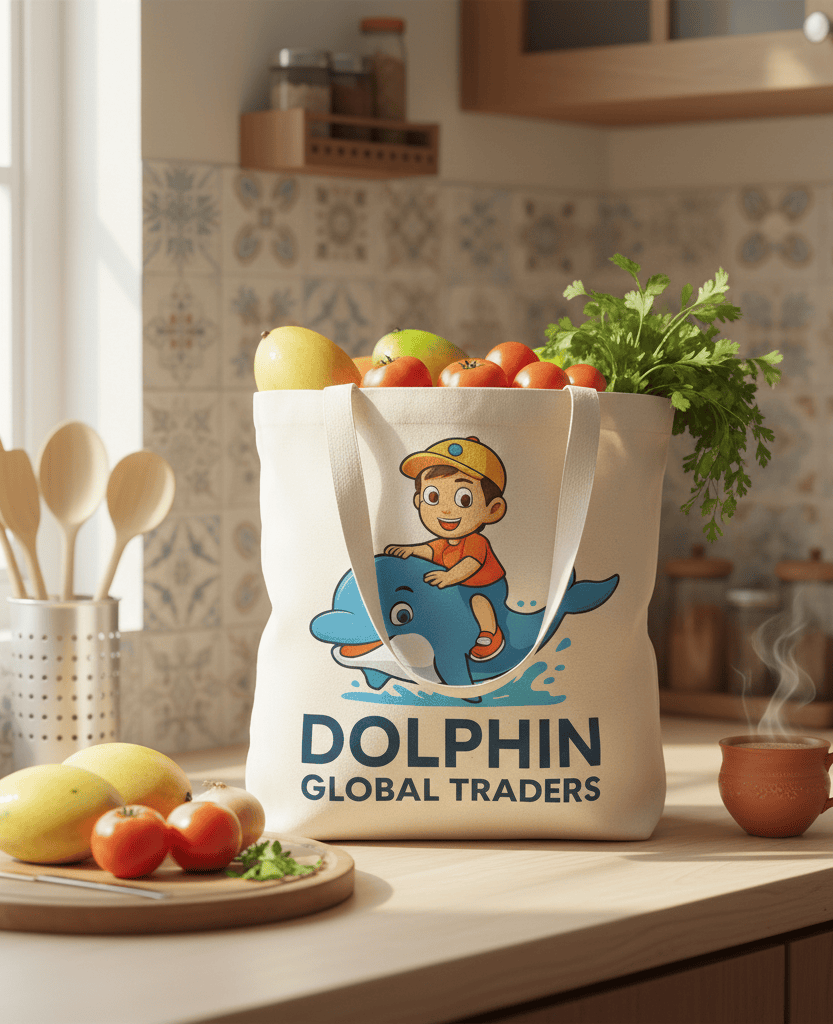 Animal Print Ivory Cotton Tote